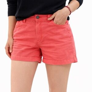J.Crew Coral Linen Blend Shorts Size 0 | Bright Summer Casual Shorts